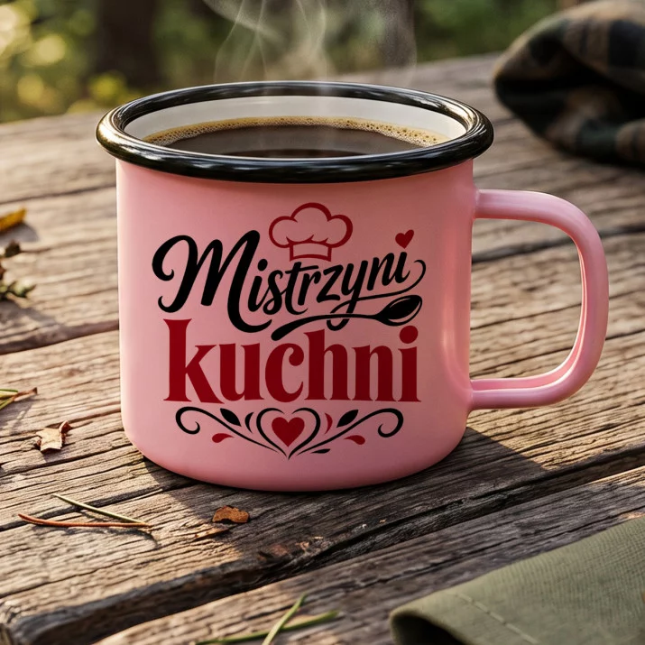 Kubek Emaliowany Dla Kucharki Prezent Dla Kobiety: Kuchenne Mistrzostwo