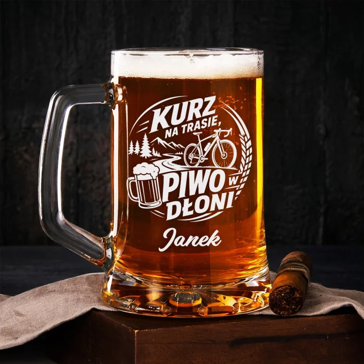 Kufel Personalizowany z Grawerem Dla Gravelowca Prezent Dla Mężczyzny: Szutrowa Przygoda Kufel Personalizowany z Grawerem Dla Gravelowca Prezent Dla Mężczyzny: Szutrowa Przygoda