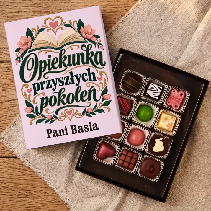 Praliny z Belgijskiej Czekolady Dla Wychowawczyni Prezent Dla Kobiety: Opiekunka Przyszłych Praliny z Belgijskiej Czekolady Dla Wychowawczyni Prezent Dla Kobiety: Opiekunka Przyszłych