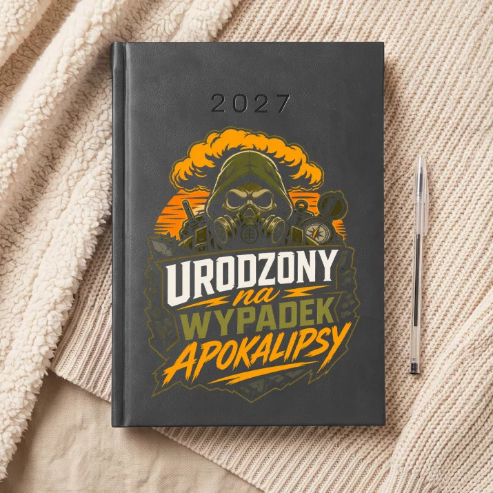 Kalendarz Książkowy A5 2027 Dla Survivalowca Prezent Dla Mężczyzny: Ironia Przetrwania