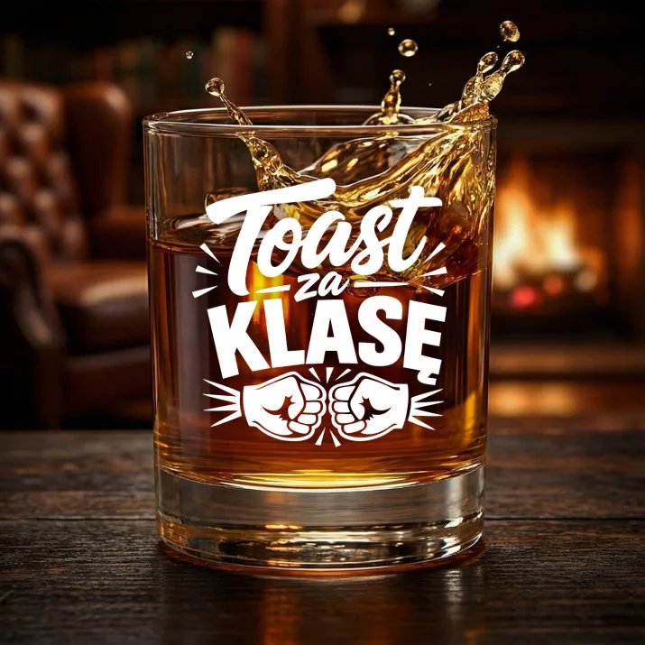 Szklanka Do Whisky Dla Kolegi Z Klasy Prezent Dla Mężczyzny: Toast Za Klasę Szklanka Do Whisky Dla Kolegi Z Klasy Prezent Dla Mężczyzny: Toast Za Klasę