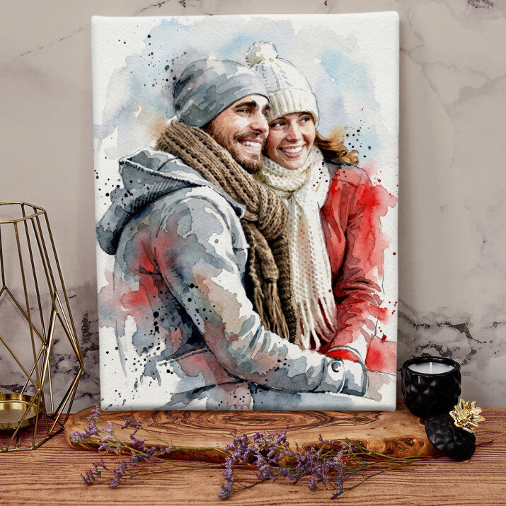 Farby wodne - obraz na płótnie Farby wodne - obraz na płótnie