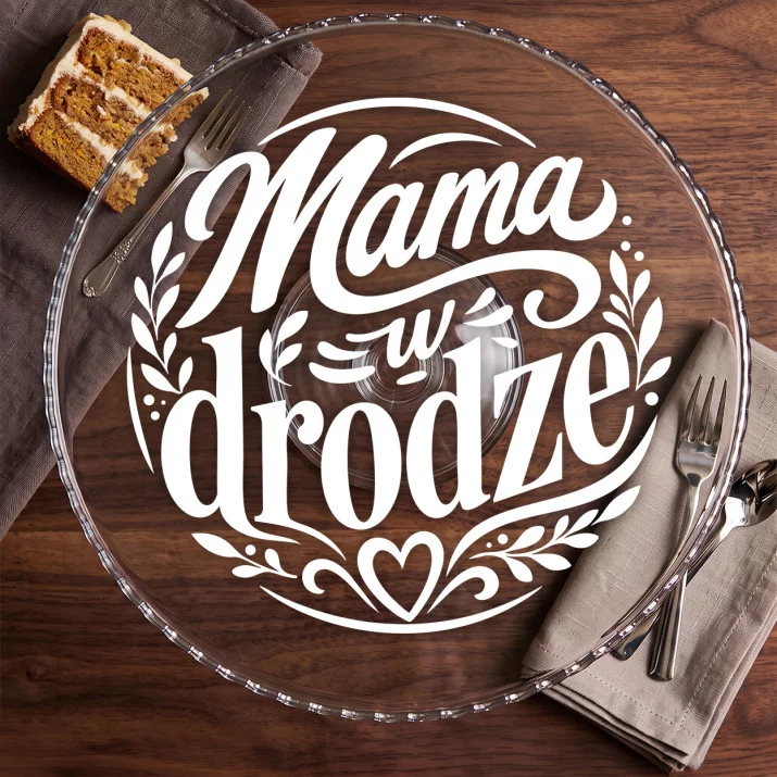 Patera Na Ciasto Dla Przyszłej Mamy Prezent Na Dzień Mamy Dla Kobiety: Czułe Oczekiwanie Patera Na Ciasto Dla Przyszłej Mamy Prezent Na Dzień Mamy Dla Kobiety: Czułe Oczekiwanie