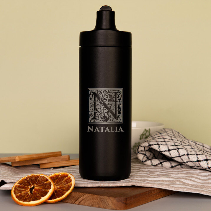  monogram imię - Bidon termiczny 500 ml