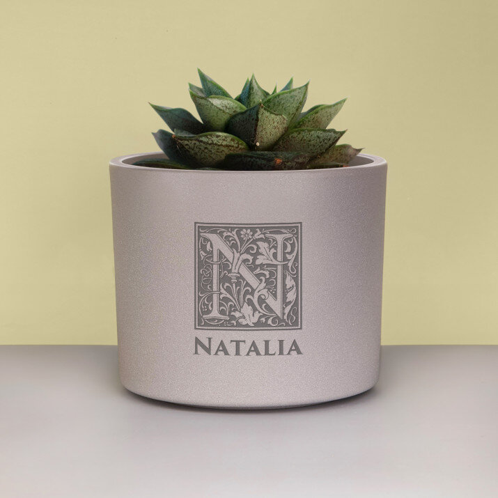 Monogram imię - Osłonka na doniczkę