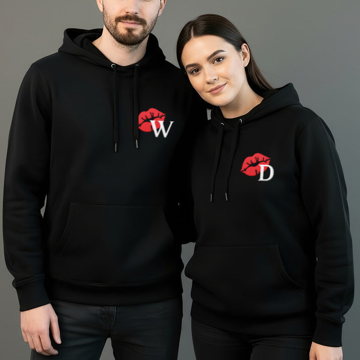 monogram usta - Bluzy dla par