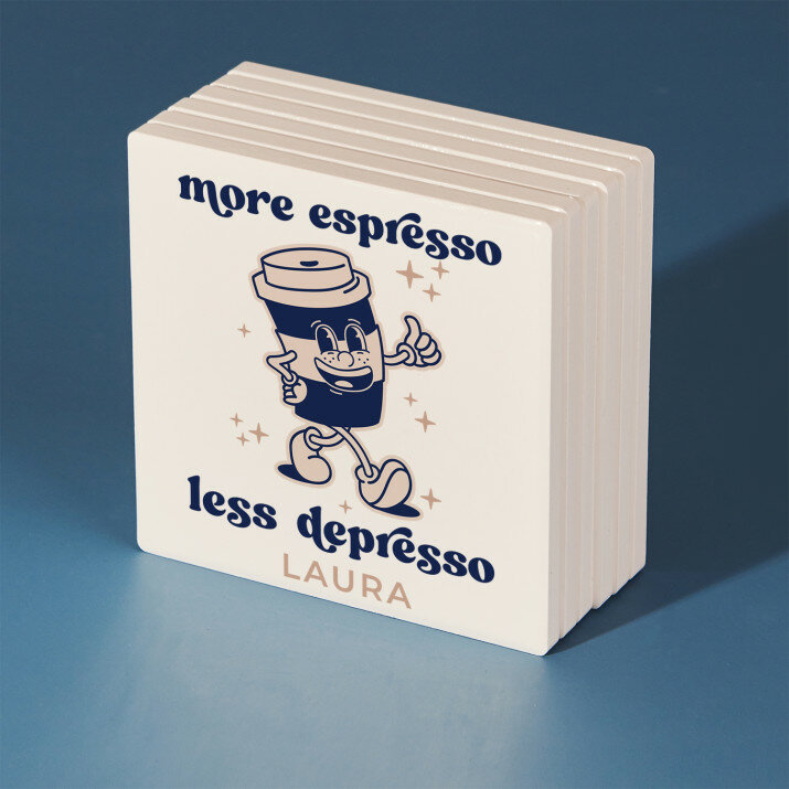 More espresso - Podkładki ceramiczne pod kubek