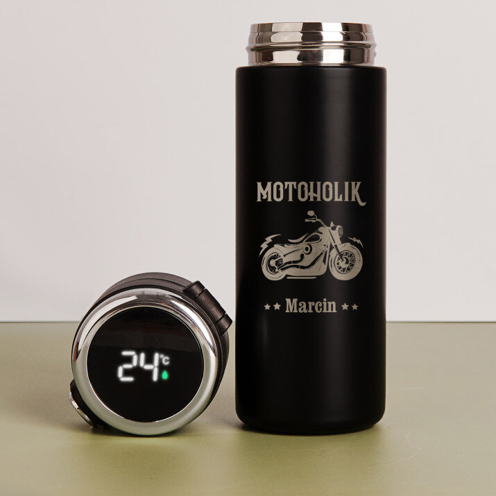 Motoholik - Kubek termiczny z wyświetlaczem LED Motoholik - Kubek termiczny z wyświetlaczem LED