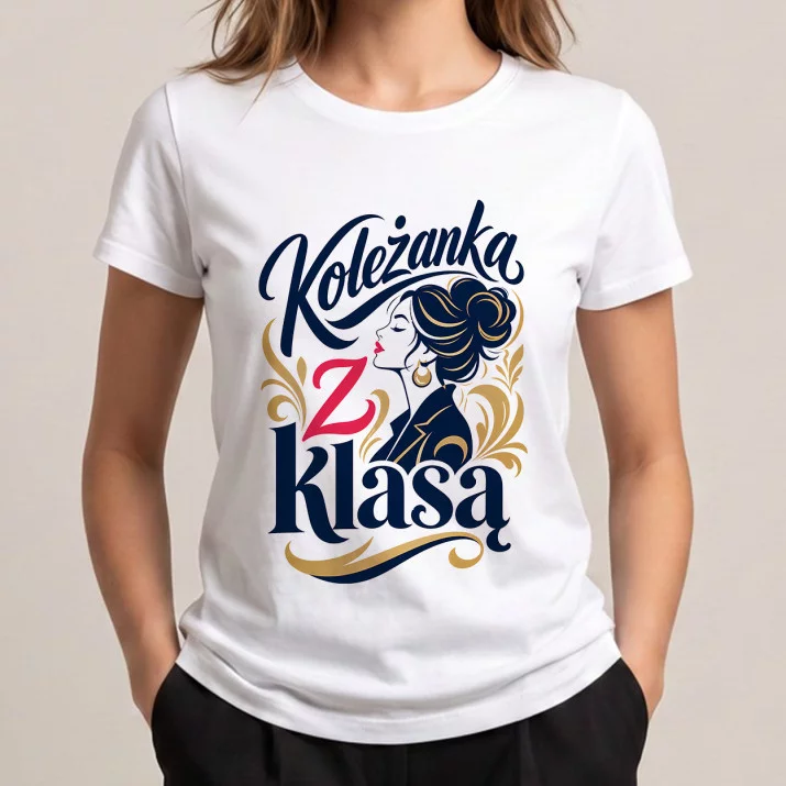 Koszulka Damska Biała Dla Koleżanki Z Pracy Prezent Dla Kobiety: Urok Koleżeństwa