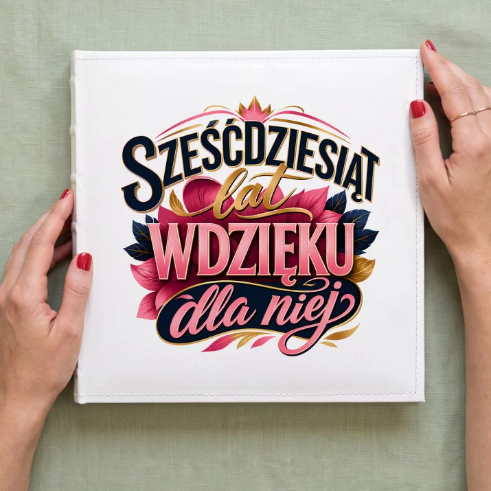Album Na Zdjęcia Tradycyjny Na 60 Prezent Na 60 Urodziny Dla Kobiety: Luksusowy Jubileusz