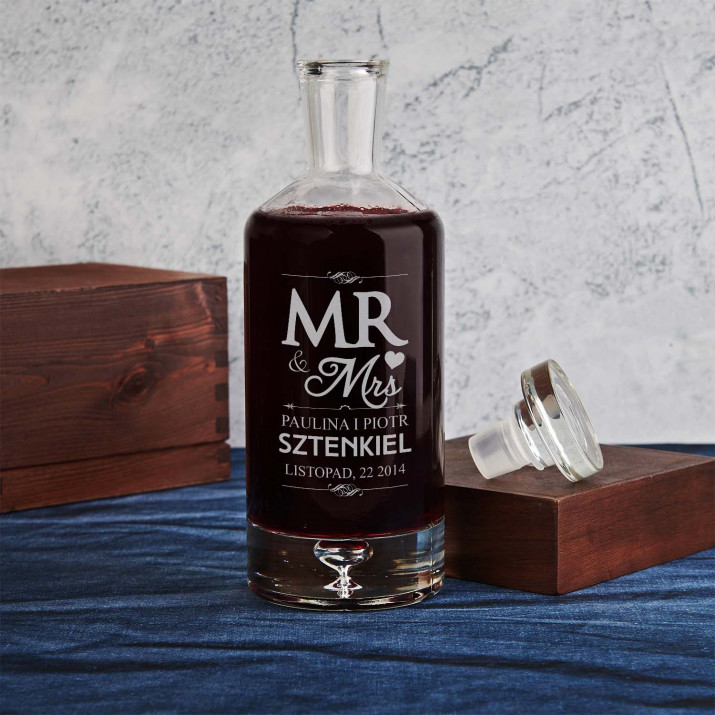 Mr mrs - Karafka na alkohol butelka