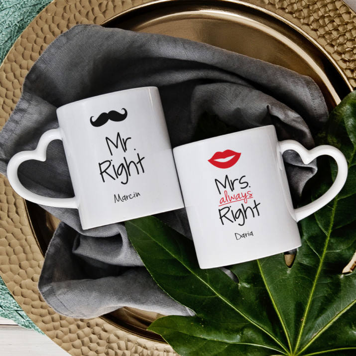 Mr & Mrs Right - Kubki dla pary