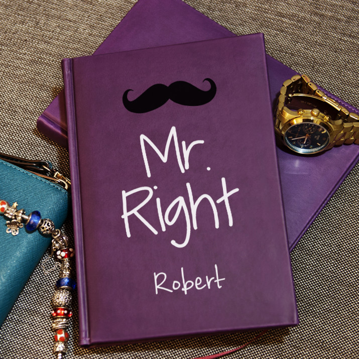 Mr Right - notatnik A5 z nadrukiem