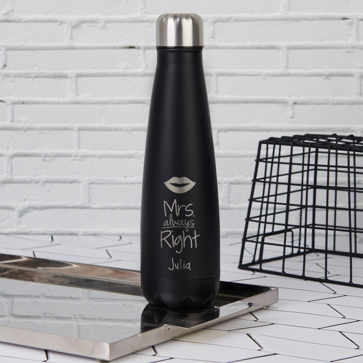 Mrs always Right - Butelka na wodę 630 ml