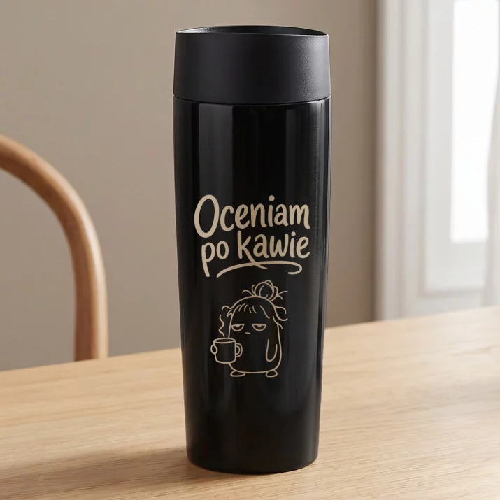 Kubek Termiczny Dla Nauczycielki Prezent Na Dzień Nauczyciela Dla Kobiety: Oceniam Po Kawie