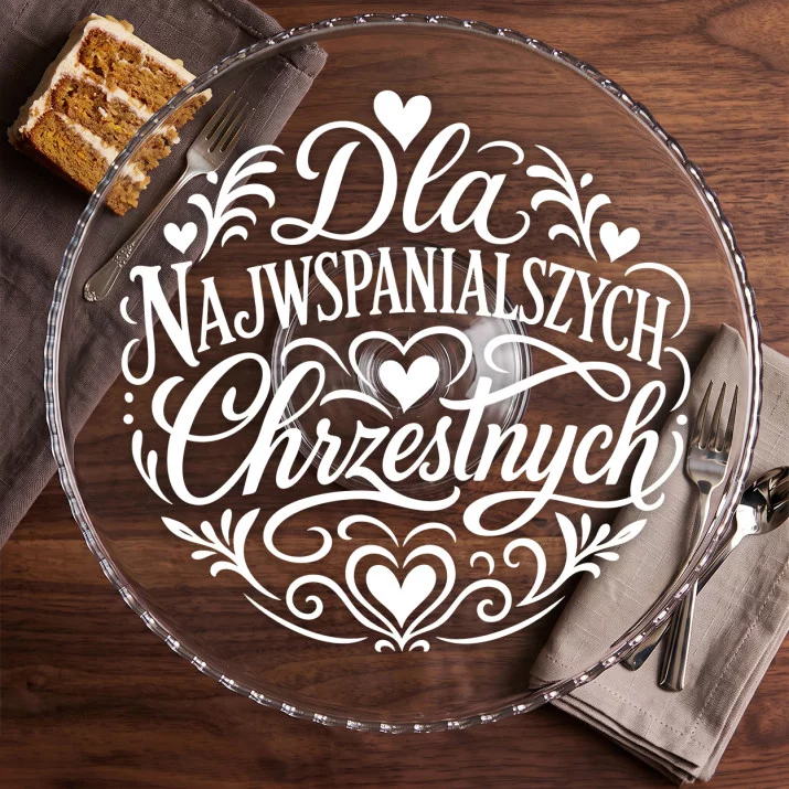 Patera Na Ciasto Dla Chrzestnych Prezent Dla Pary: Szlachetna Wdzięczność Patera Na Ciasto Dla Chrzestnych Prezent Dla Pary: Szlachetna Wdzięczność