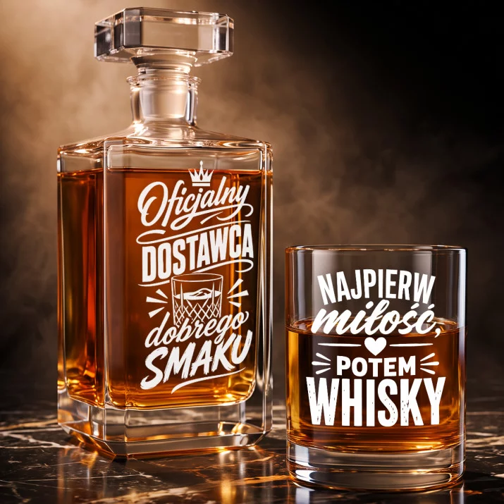 Zestaw Do Whisky Na Walentynki Prezent Na Rocznicę Dla Mężczyzny: Męski Sznyt