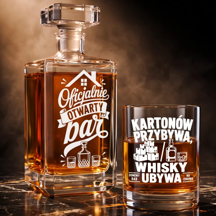 Zestaw Do Whisky Na Nowe Mieszkanie Prezent Dla Mężczyzny: Humorystyczny Domowy Bar Zestaw Do Whisky Na Nowe Mieszkanie Prezent Dla Mężczyzny: Humorystyczny Domowy Bar