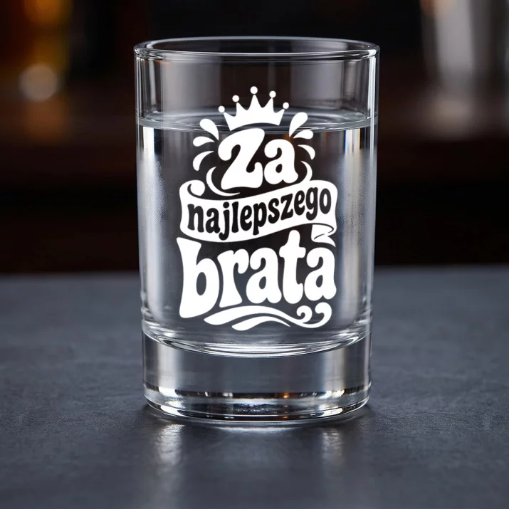 Kieliszki Do Wódki Dla Brata Prezent Dla Mężczyzny: Braterski Toast Retro