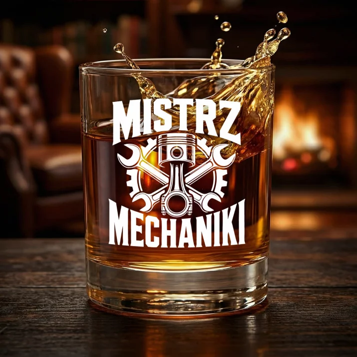 Szklanka Do Whisky Na 18 Urodziny Prezent Dla Mężczyzny: Mistrz Mechaniki