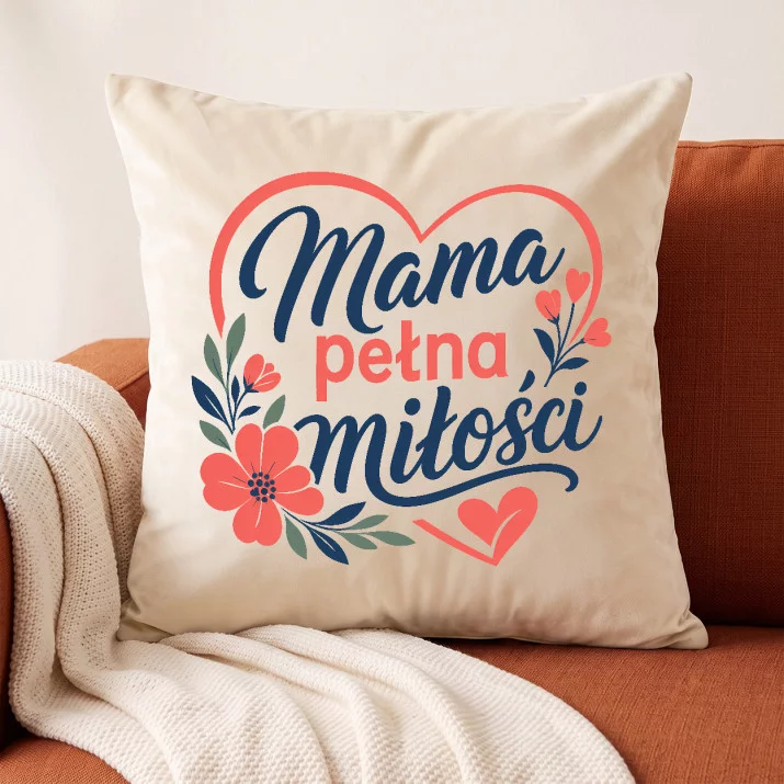 Poduszka Dekoracyjna Dla Młodej Mamy Prezent Na Dzień Mamy Dla Kobiety: Ciepło Macierzyństwa Poduszka Dekoracyjna Dla Młodej Mamy Prezent Na Dzień Mamy Dla Kobiety: Ciepło Macierzyństwa