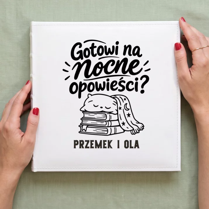 Album Na Zdjęcia Tradycyjny Dla Przyszłych Dziadków Prezent Dla Pary: Gotowi Na Nocne Opowieści