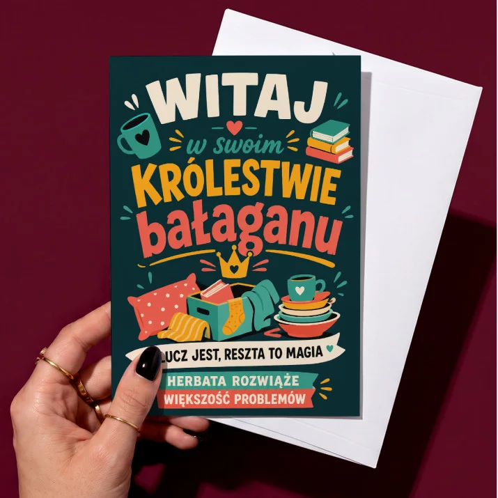Kartka z Życzeniami Na Nowy Dom Dla Kobiety: Dom Pełen Śmiechu Kartka z Życzeniami Na Nowy Dom Dla Kobiety: Dom Pełen Śmiechu