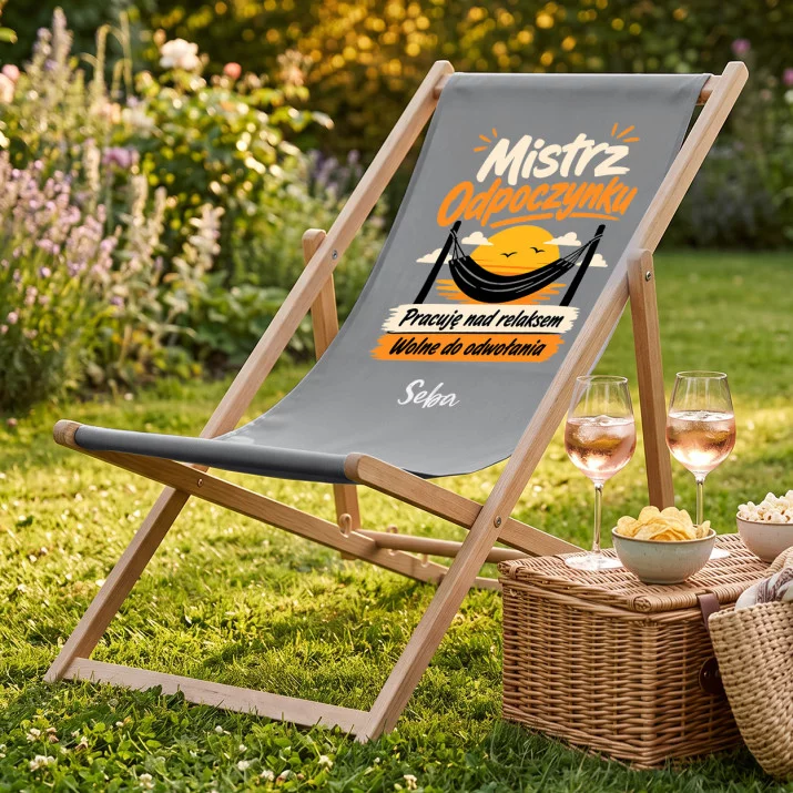 Leżak Z Nadrukiem Na Mikołaja Prezent Dla Mężczyzny: Mistrz Odpoczynku Leżak Z Nadrukiem Na Mikołaja Prezent Dla Mężczyzny: Mistrz Odpoczynku