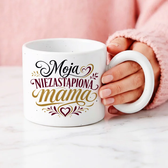 Kubek Z Okrągłym Uchem Na Dzień Mamy Prezent Dla Mamy Kobiety: Niezastąpiona Elegancja