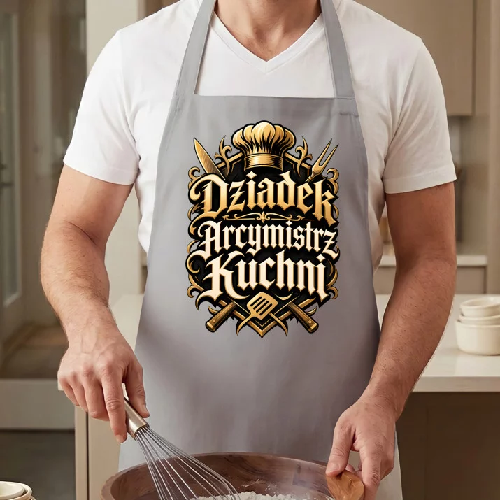 Fartuch Na Dzień Dziadka Prezent Dla Dziadka Mężczyzny: Dziadek Arcymistrz Kuchni