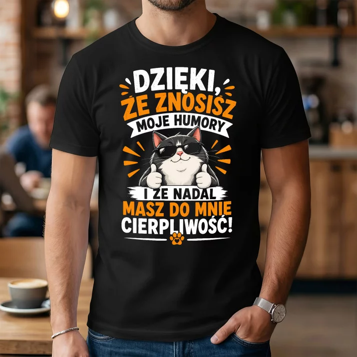 Koszulka Męska Na Podziękowanie Prezent Dla Mężczyzny: Moje Humory