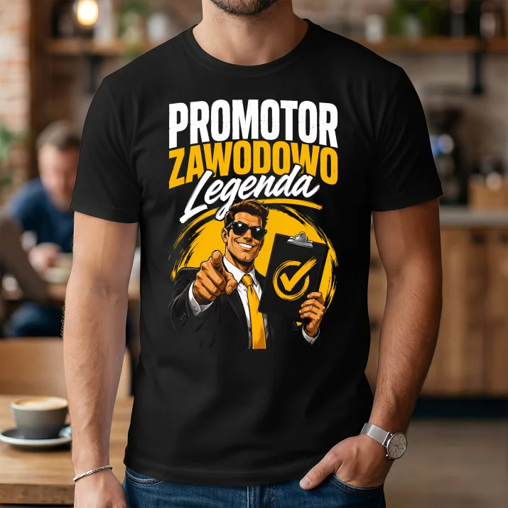 Koszulka Męska Dla Promotora Prezent Dla Mężczyzny: Zawodowo Legenda