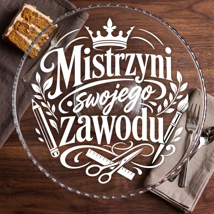 Patera Na Ciasto Na Zakończenie Szkoły Prezent Dla Kobiety: Mistrzowska Duma Patera Na Ciasto Na Zakończenie Szkoły Prezent Dla Kobiety: Mistrzowska Duma
