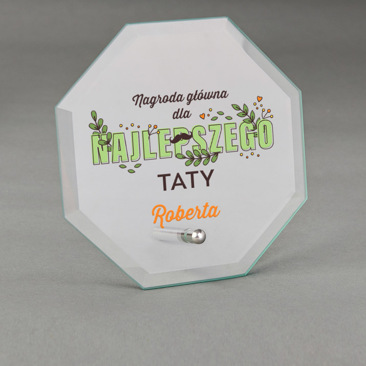 Nagroda dla najlepszego taty - Szklana statuetka