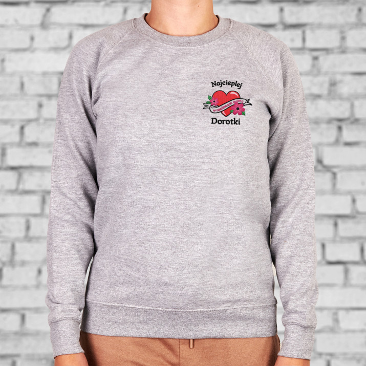 Najcieplej w ramionach mamy - Bluza damska bez kaptura
