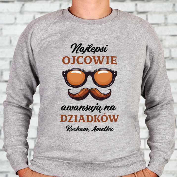 Najlepsi ojcowie - Bluza męska bez kaptura