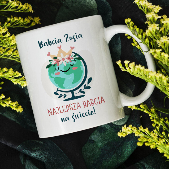 najlepsza babcia na całym świecie - Personalizowany Kubek