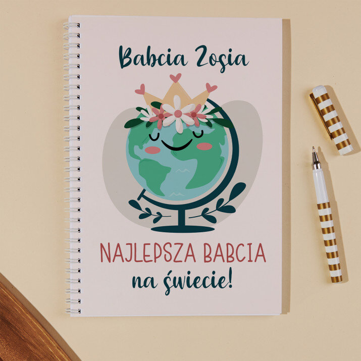 najlepsza babcia na całym świecie - Przepiśnik na spirali B5