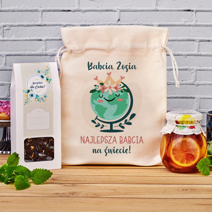 Najlepsza babcia na całym świecie - Zestaw Herbaciany w Woreczku