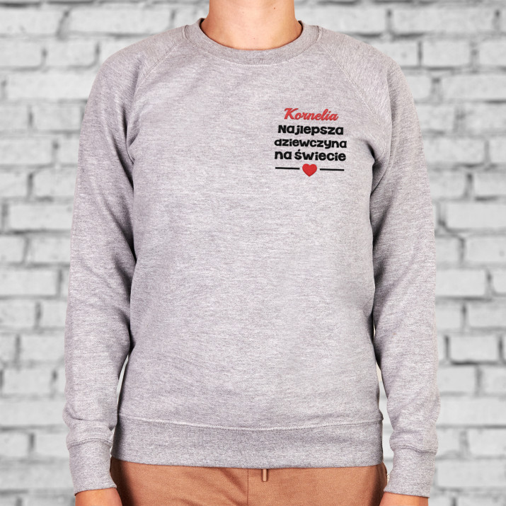 Najlepsza dziewczyna - Bluza damska bez kaptura