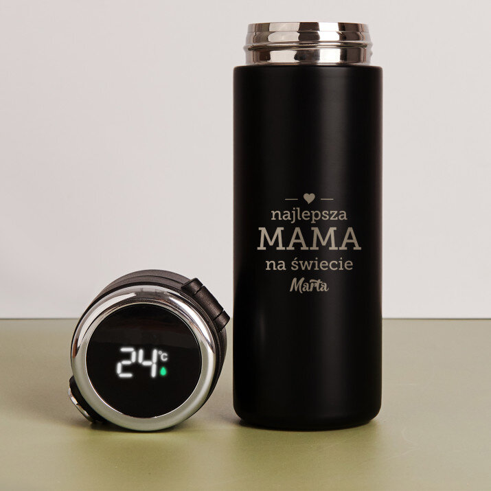 Najlepsza mama - Kubek termiczny z wyświetlaczem LED Najlepsza mama - Kubek termiczny z wyświetlaczem LED
