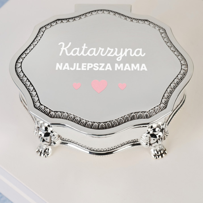 Najlepsza mama - Szkatułka srebrna