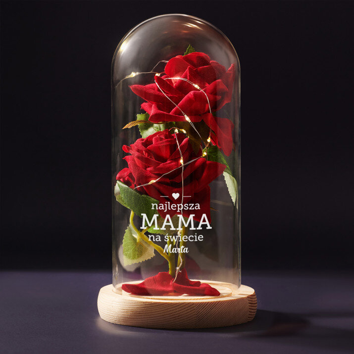 Najlepsza mama - Wieczna róża w szkle