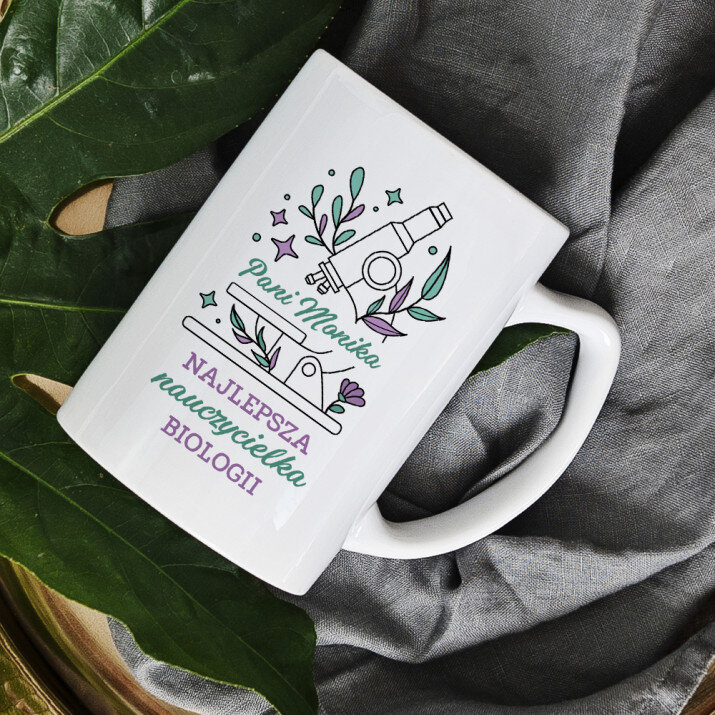 Najlepsza nauczycielka biologii - Personalizowany Kubek