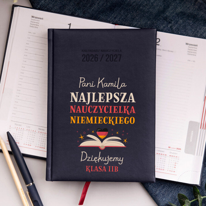 Najlepsza nauczycielka niemieckiego - Kalendarz nauczyciela Najlepsza nauczycielka niemieckiego - Kalendarz nauczyciela