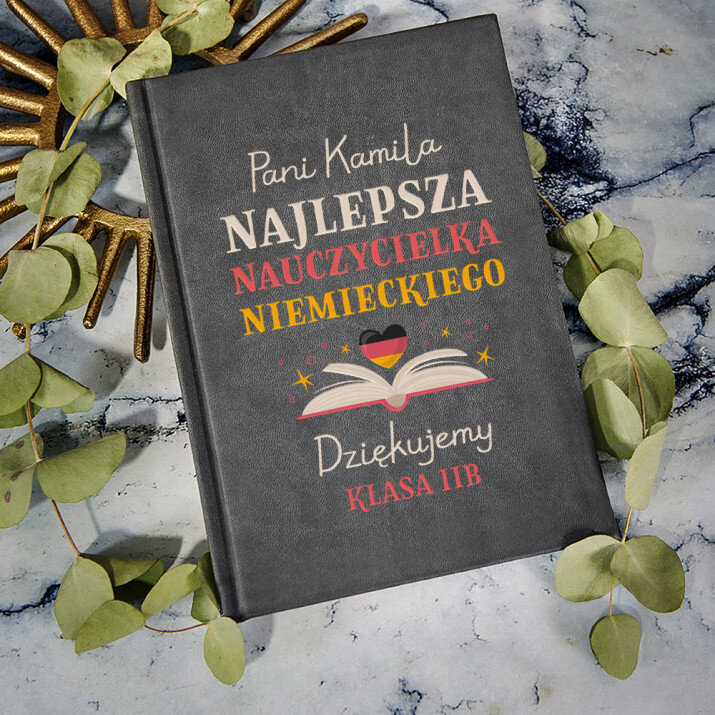 Najlepsza nauczycielka niemieckiego - notatnik A5 z nadrukiem