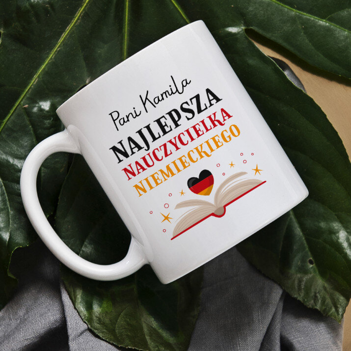 Najlepsza nauczycielka niemieckiego - Personalizowany Kubek