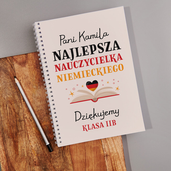 Najlepsza nauczycielka niemieckiego - Planer na spirali dla nauczyciela