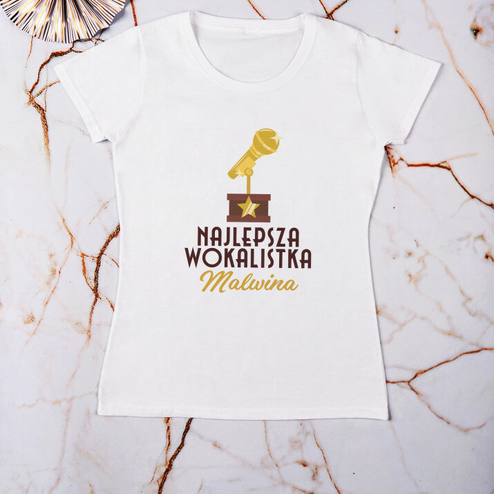 Najlepsza wokalistka - Koszulka damska z nadrukiem