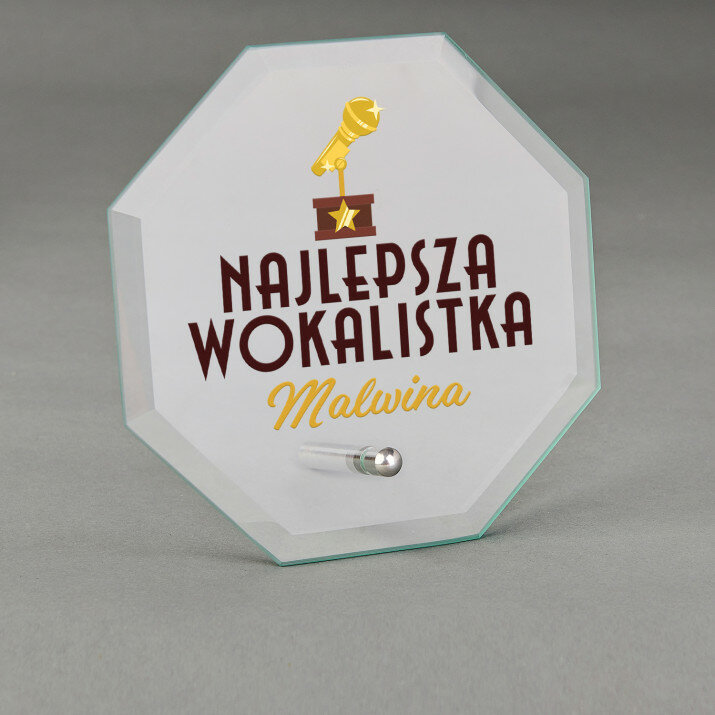 Najlepsza wokalistka - Szklana statuetka